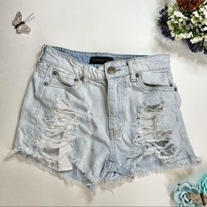 Aeropostale | High Waisted Ripped Shorts